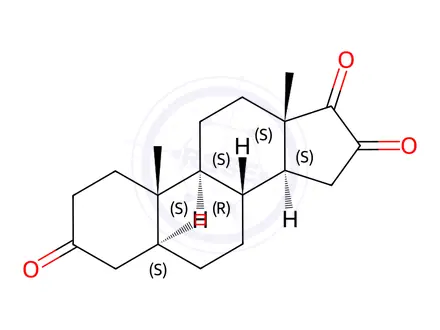 Chemical structure of Androstatrione