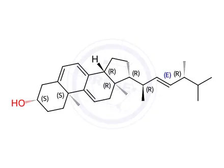 Chemical structure of Dehydroergosterol