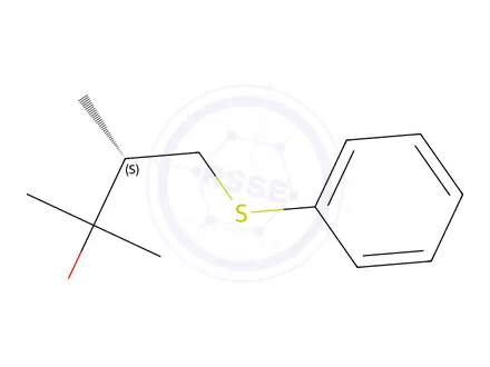 Chemical structure of (S)-2,3-Dimethyl-4-(phenylthio)-2-butanol