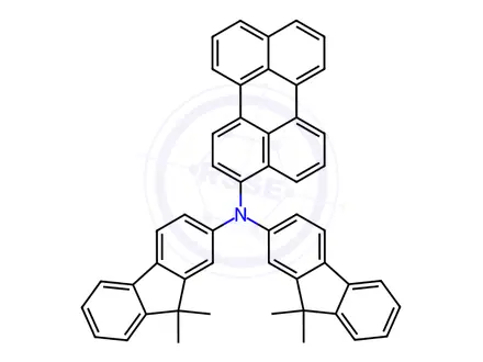 Chemical structure of N,N-Bis(9,9-dimethyl-9H-fluoren-2-yl)perylen-3-amine