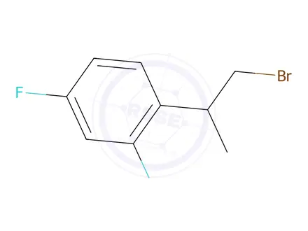 Chemical structure of 1-(1-Bromopropan-2-yl)-2,4-difluorobenzene