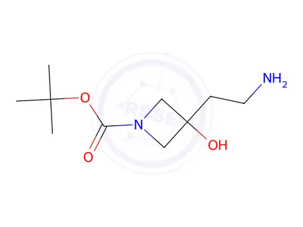 Chemical structure of 3-(2-Aminoethyl)-3-hydroxy-azetidine-1-carboxylic Acid tert-Butyl Ester