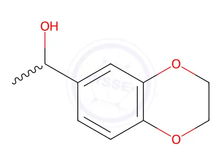 Chemical structure of 1-(2,3-dihydro-1,4-benzodioxin-6-yl)ethan-1-ol