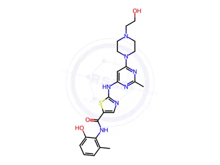 Chemical structure of 2'-Deschloro-2'-hydroxy Dasatinib