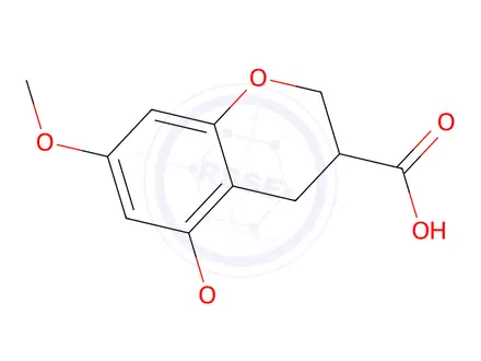 Chemical structure of 5,7-Dimethoxychromane-3-carboxylic acid