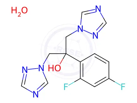 Chemical structure of Fluconazole (hydrate)