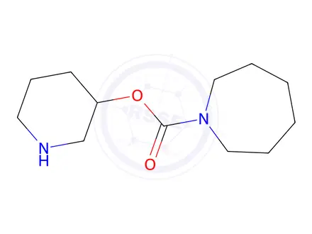 Chemical structure of Piperidin-3-yl azepane-1-carboxylate