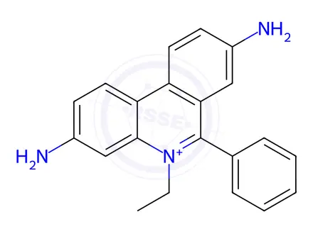 Chemical structure of Ethidium