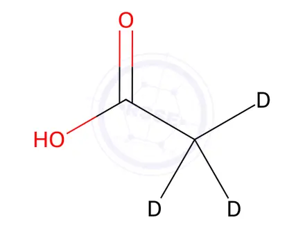 Chemical structure of Acetic acid-d3 Solution in Water