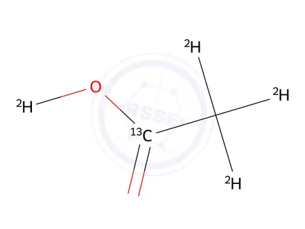 Chemical structure of Methanecarboxylic Acid-1-13C,d3