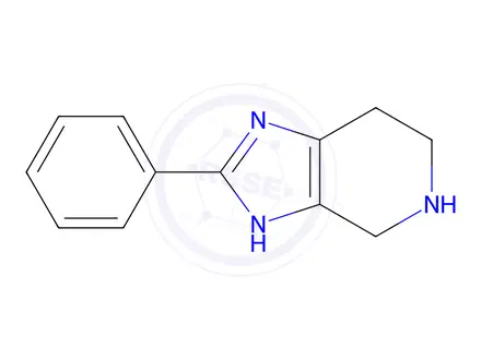 Chemical structure of 2-phenyl-4,5,6,7-tetrahydro-3H-imidazo[4,5-c]pyridine