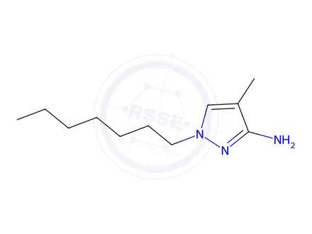 Chemical structure of 1-Heptyl-4-methyl-1h-pyrazol-3-amine