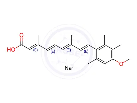 Chemical structure of Acitretin Sodium Salt