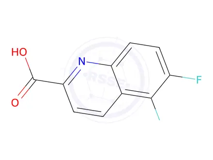 Chemical structure of 5,6-Difluoroquinoline-2-carboxylic acid
