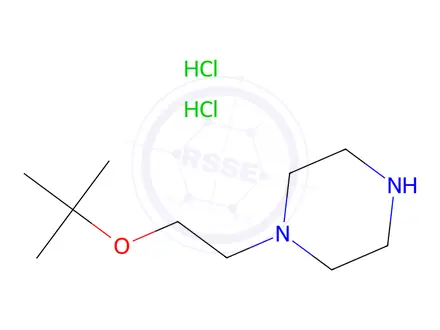 Chemical structure of 1-[2-(tert-butoxy)ethyl]piperazine dihydrochloride