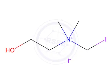Chemical structure of Iodocholine Iodide