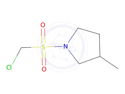 Chemical structure of 1-((Chloromethyl)sulfonyl)-3-methylpyrrolidine