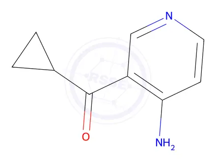 Chemical structure of 3-cyclopropanecarbonylpyridin-4-amine