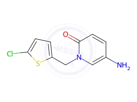Chemical structure of 5-Amino-1-((5-chlorothiophen-2-yl)methyl)pyridin-2(1h)-one