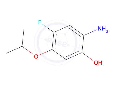 Chemical structure of 2-Amino-4-fluoro-5-isopropoxyphenol