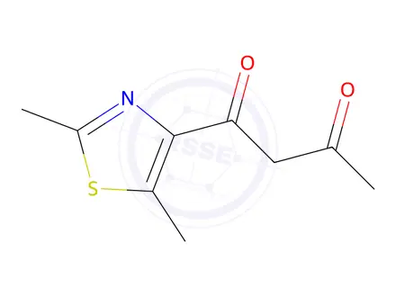 Chemical structure of 1-(2,5-Dimethylthiazol-4-yl)butane-1,3-dione