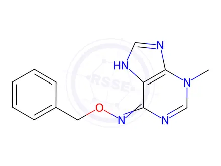 Chemical structure of O-Benzyl-N-(3-methyl-3H-purin-6-yl)hydroxylamine