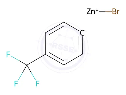 Chemical structure of (4-(Trifluoromethyl)phenyl)zinc bromide, 0.50 M in THF
