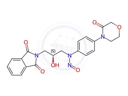 Chemical structure of Rivaroxaban Nitroso Impurity
