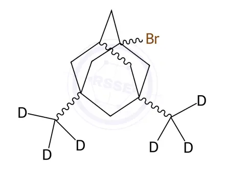 Chemical structure of 1-Bromo-3,5-dimethyladamantane-d6
