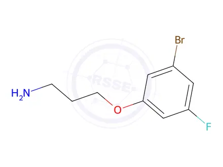 Chemical structure of 3-(3-Bromo-5-fluorophenoxy)propan-1-amine