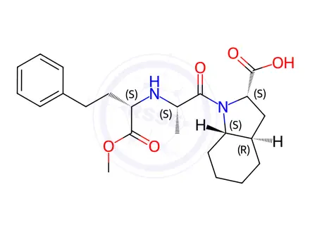 Chemical structure of Trandolapril EP Impurity A