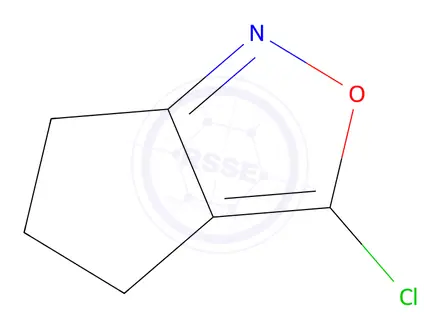 Chemical structure of 3-Chloro-5,6-dihydro-4H-cyclopenta[c]isoxazole