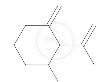 Chemical structure of 3-Methylene-4-isopropenylcyclohexanol