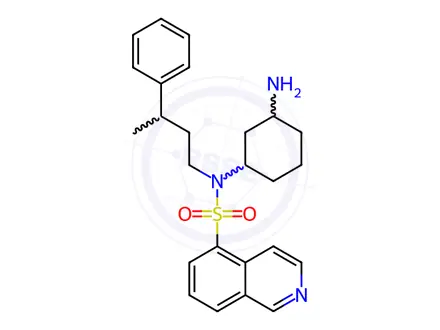 Chemical structure of N-(3-Aminocyclohexyl)-N-(3-phenylbutyl)isoquinoline-5-sulfonamide