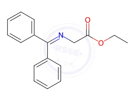 Chemical structure of N-(Diphenylmethylene)glycine ethyl ester