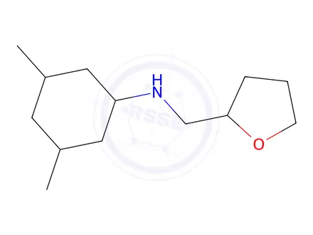Chemical structure of 3,5-Dimethyl-N-((tetrahydrofuran-2-yl)methyl)cyclohexan-1-amine