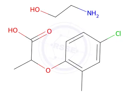 Chemical structure of (2-hydroxyethyl)ammonium (±)-2-(4-chloro-2-methylphenoxy)propionate
