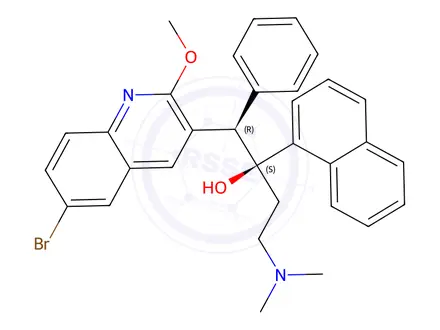 Chemical structure of (alphaS,betaR)-Bedaquiline