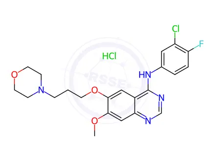 Chemical structure of Gefitinib hydrochloride