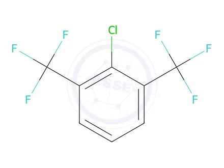 Chemical structure of BENZENE, 2-CHLORO-1,3-BIS(TRIFLUOROMETHYL)-