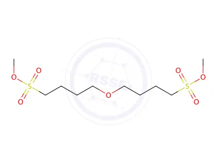 Chemical structure of dimethyl 4,4'-oxybis(butane-1-sulfonate)