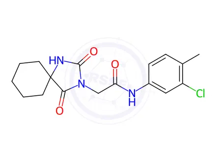 Chemical structure of N-(3-Chloro-4-methylphenyl)-2-(2,4-dioxo-1,3-diazaspiro[4.5]decan-3-yl)acetamide