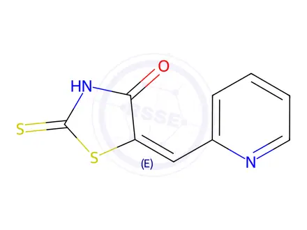 Chemical structure of 5-(2-Pyridylmethylene)-2-thioxo-2,3-dihydrothiazole-4(5H)-one