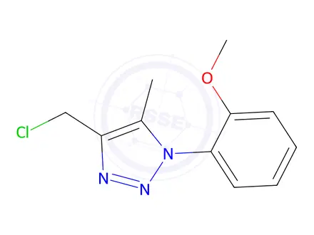 Chemical structure of 4-(Chloromethyl)-1-(2-methoxyphenyl)-5-methyl-1H-1,2,3-triazole