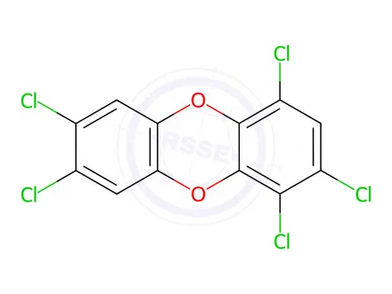 Chemical structure of 1,2,4,7,8-Pentachlorodibenzo-p-dioxin