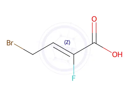 Chemical structure of (Z)-4-Bromo-2-fluorobut-2-enoic acid