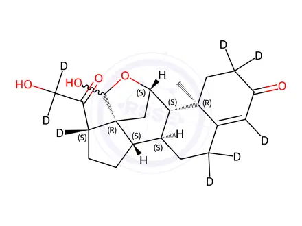 Chemical structure of Aldosterone-[D8]