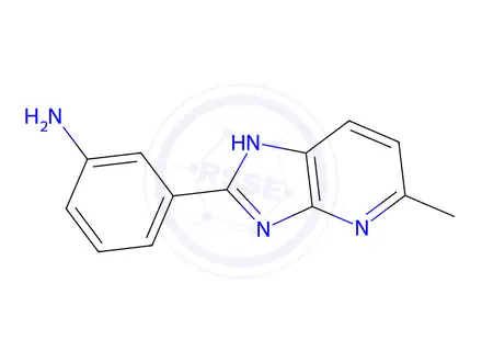 Chemical structure of 3-(5-Methyl-3H-imidazo[4,5-B]pyridin-2-yl)aniline