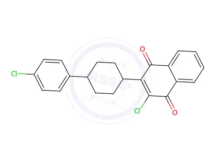Chemical structure of Atovaquone Impurity 12
