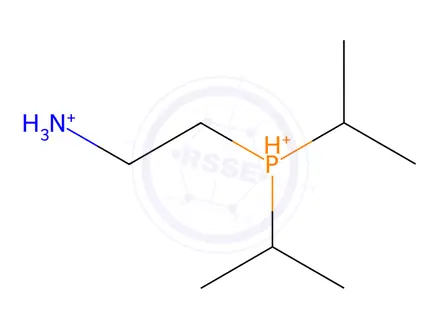 Chemical structure of 2-(Di-i-propylphosphonium)ethylammonium bis(tetrafluoroborate)